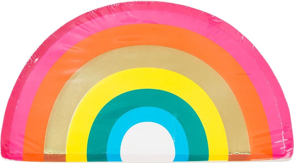 Talking Tables - Regenbogen Teller - Papierteller 12 Stück