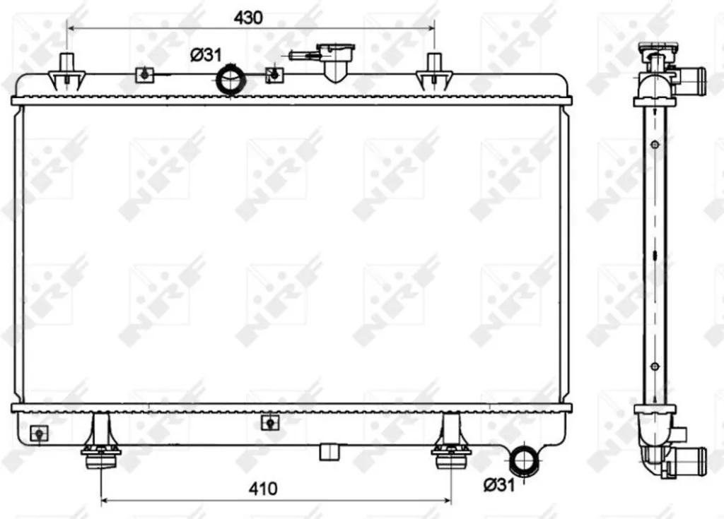 Radiateur de refroidissement moteur Rio DC 1.3 1.5 - Qualité certifiée