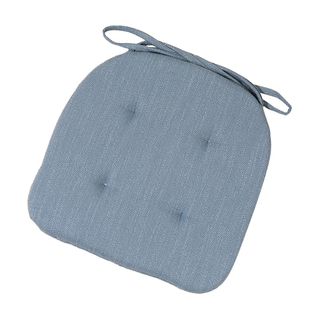 Atmungsaktives Sitzkissen minimalistische Entwerfen Sie Feste Farb Herbst Winterstuhlkissen für Büro-Blaugrün