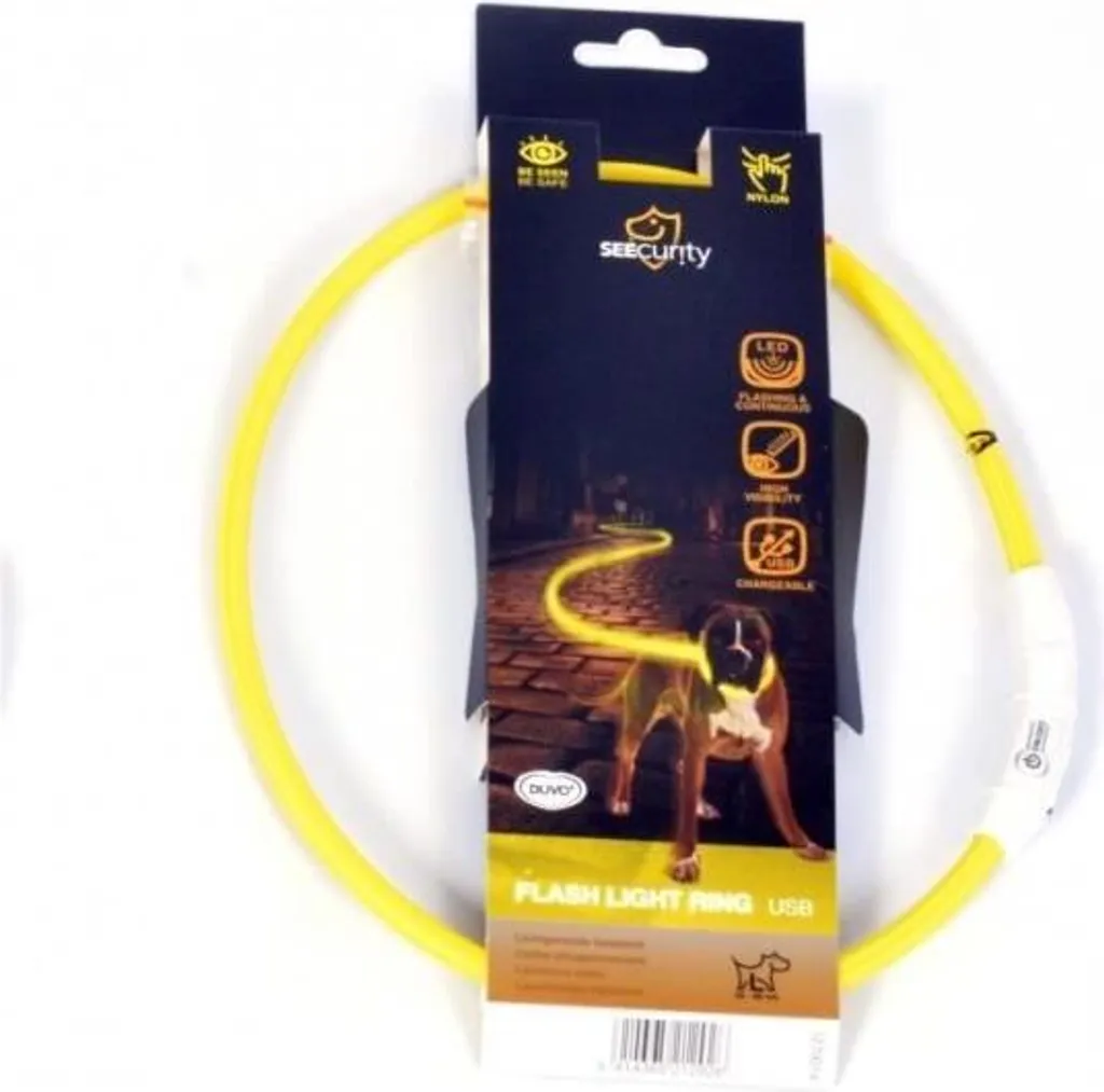 Rendre son chien visible la nuit avec le Collier Lumineux USB 45cm
