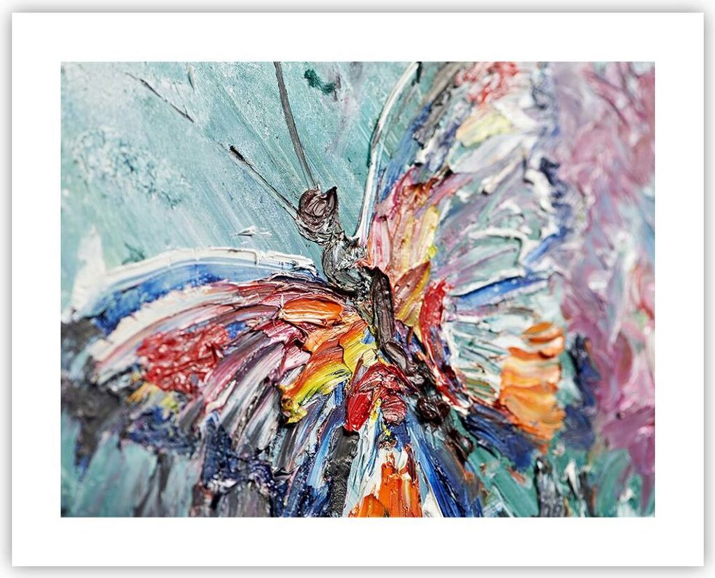 Poster - Poster ohne Rahmen - Vogel Natur Farbe - 50x40 cm - Wand Bild - Wanddeko - Wandbilder - Kunstposter - Wandposter - Bilder - Kunstdruck - W...