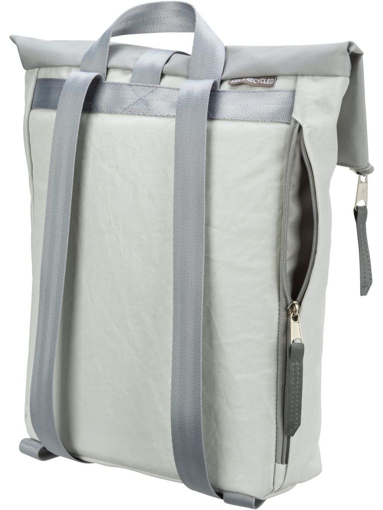 360° Rucksack Landgang Mini Aus Segeltuch – Weiß, Robust, Wasserabweisend, Mit Reißverschlussfach 360° Rucksack Landgang Mini Aus Segeltuch – Weiß, Robust, Wasserabweisend, Mit Reißverschlussfach