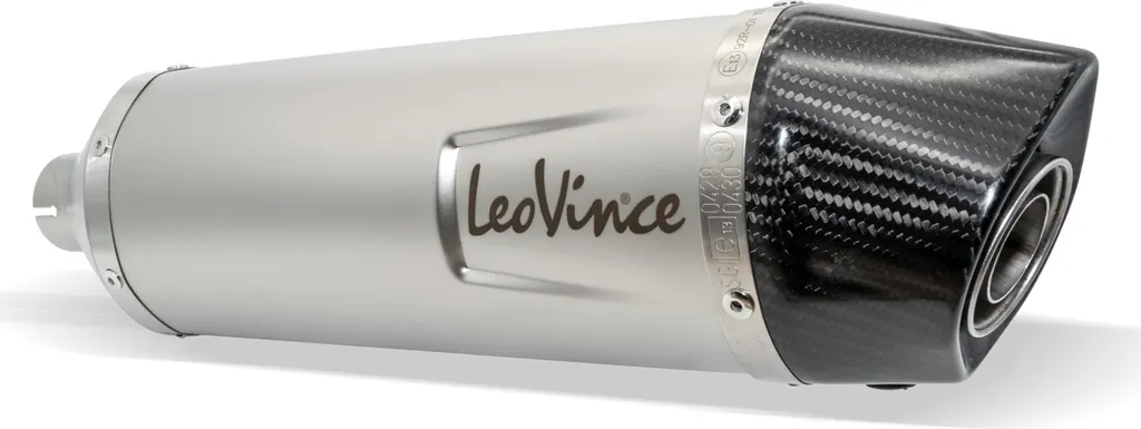 Silencieux d'échappement universel LeoVince 300mm droit pour moto