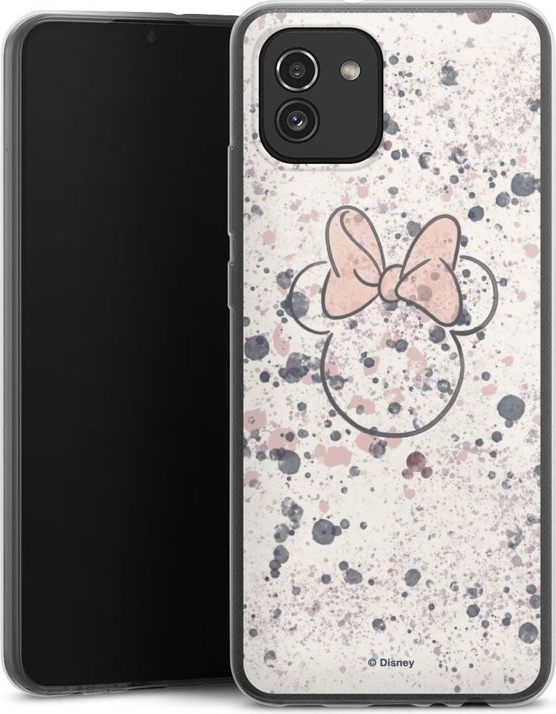 DeinDesign Slim Hülle für Samsung Galaxy A03 Silikon Case Ultra Dünn Handyhülle Disney Minnie Mouse Wasserfarbe
