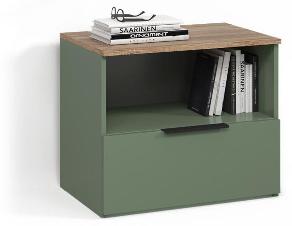 Kommode Livinity Piave Grün mit klappe, Model 58794