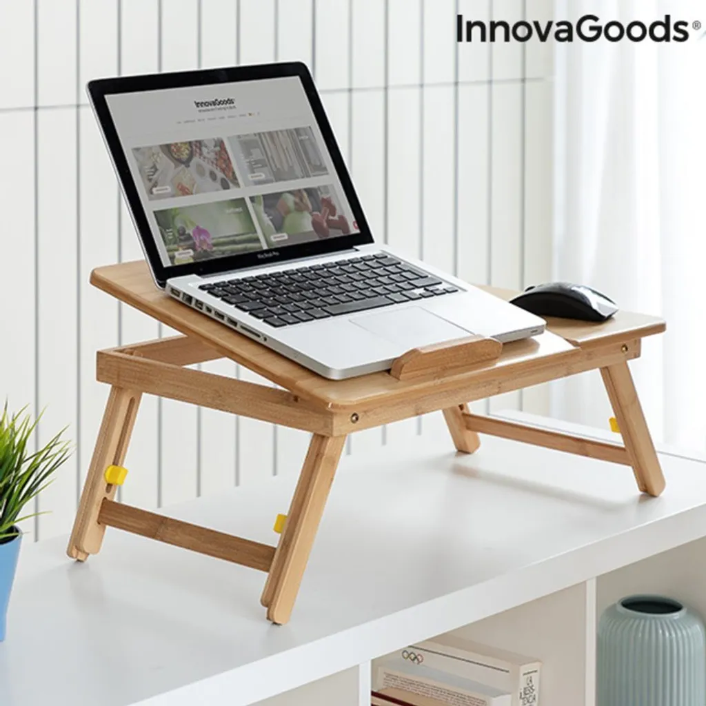 Table de lit pour petit-déjeuner et PC portable - Bambou pliable Lapwood - 20