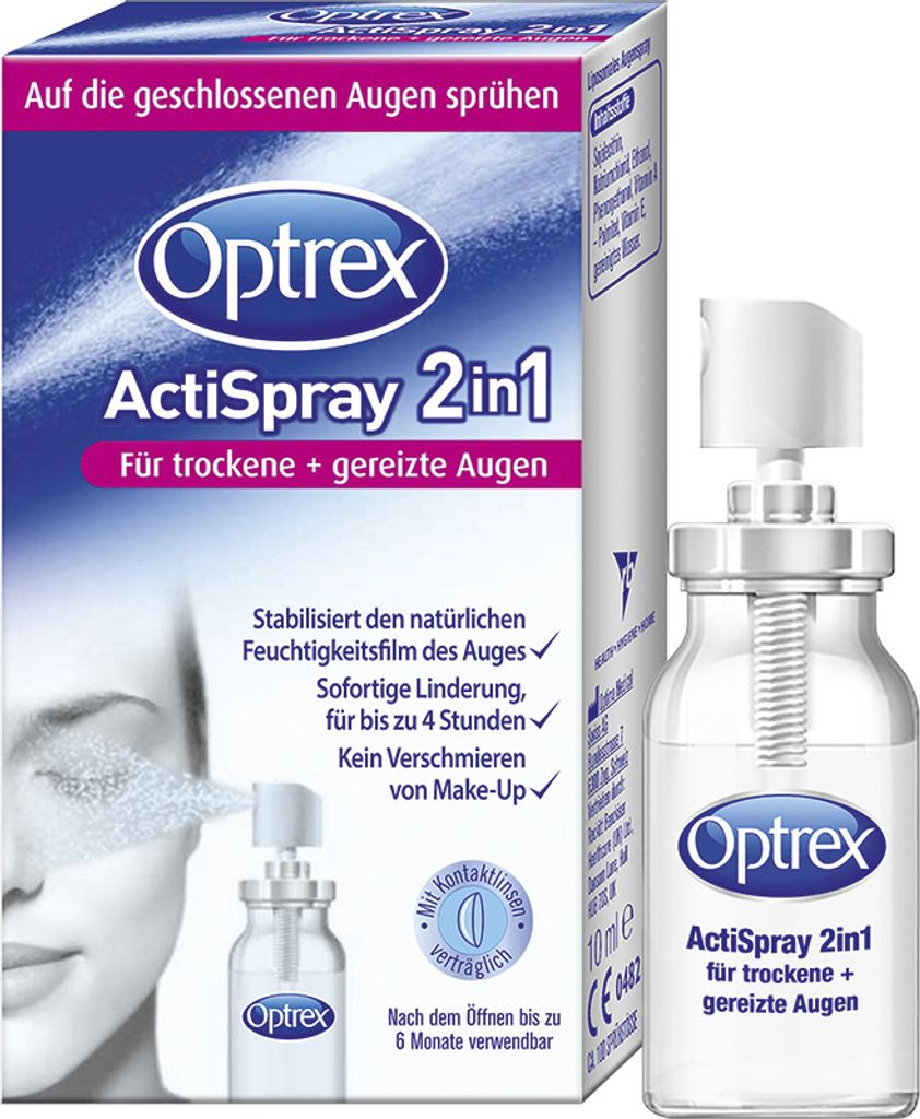 Optrex ActiSpray 2in1 pour les yeux secs et irrités Image du produit 