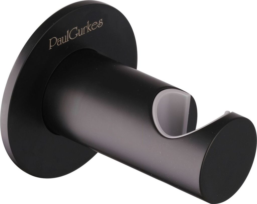 PaulGurkes Brausehalterung Matt Schwarz Metall
