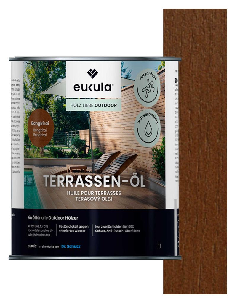 Eukula Terrassen-Öl, 1 Liter, Bangkirai Produktbild 