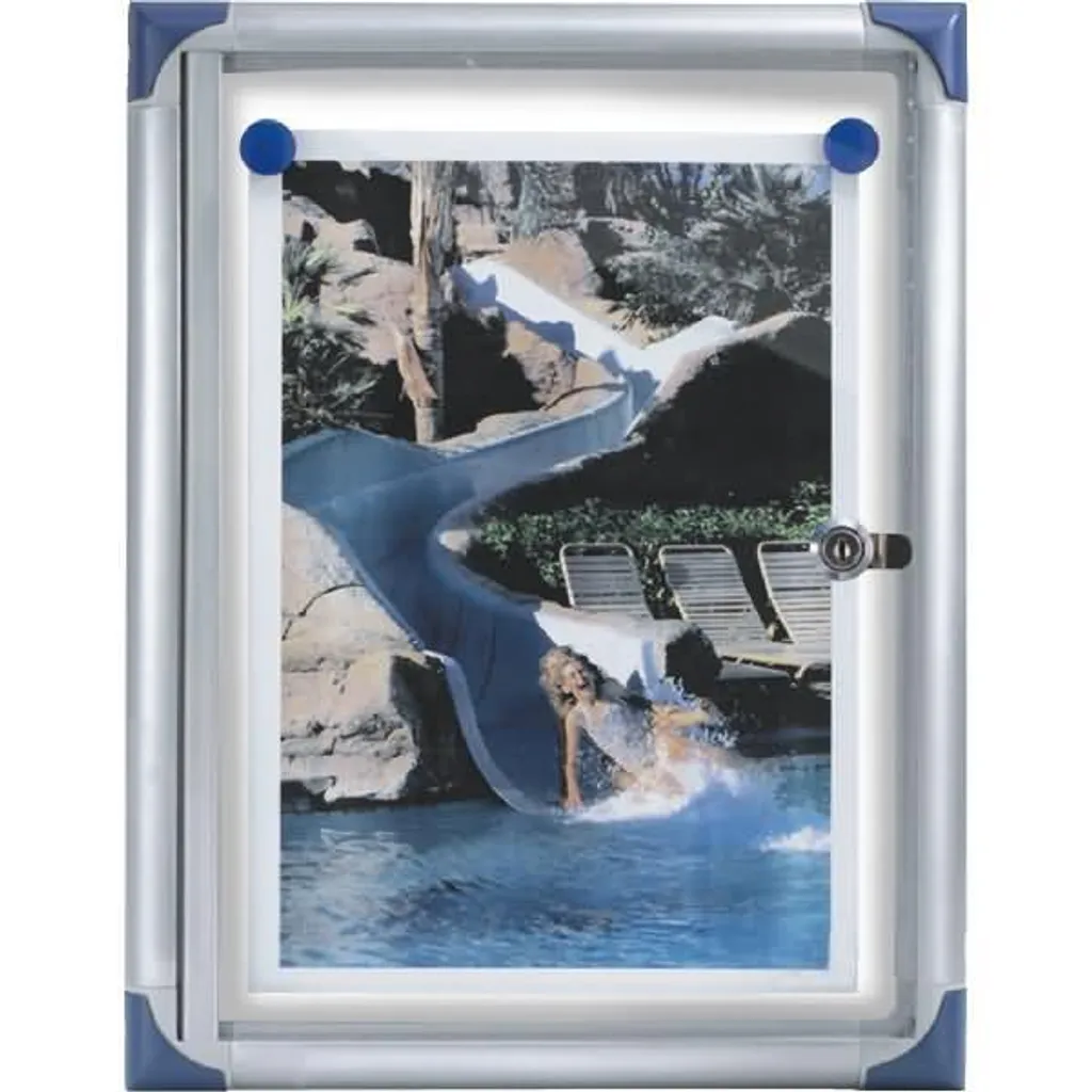 Tableau d'affichage magnétique nobo vitré et sécurisé format A4 plat