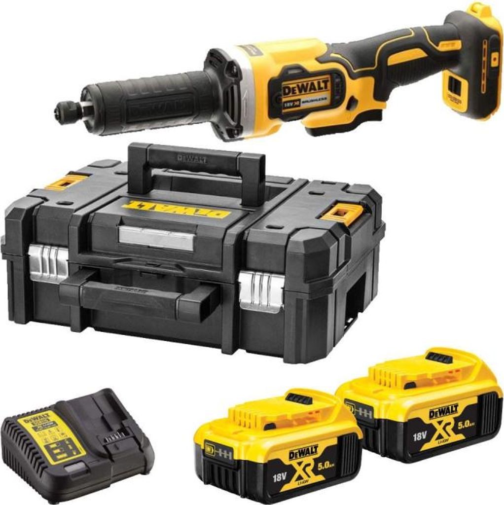 Smerigliatrice diritta a batteria DeWalt DCG426P2-QW 18 Immagine del prodotto 