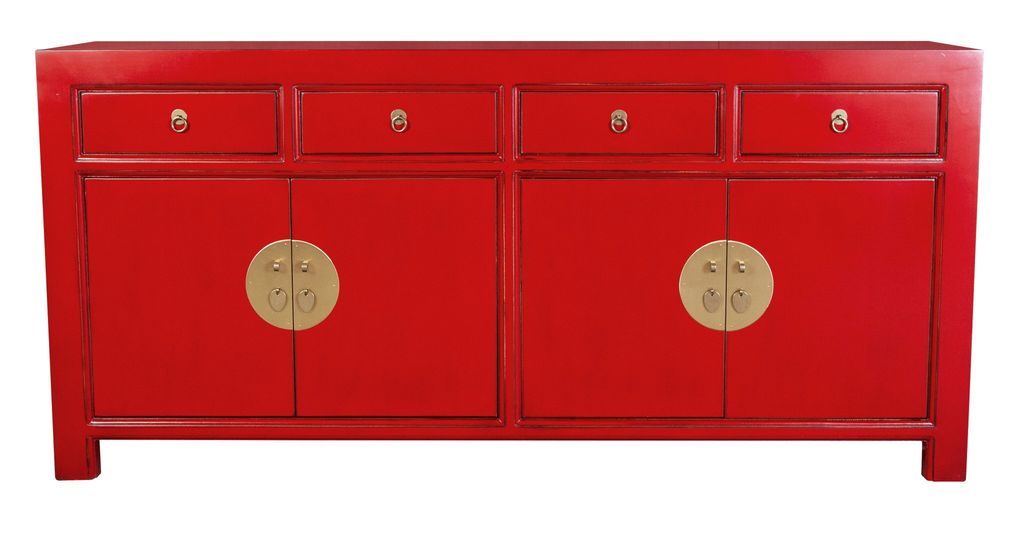 Fine Asianliving Chinesische Kommode chinesisches Sideboard chinesischer Schränke China Möbel Schrank Orientalischer Asiatischer 180x85x40
