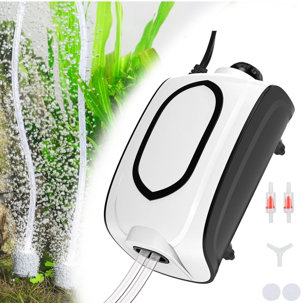 Fishkeeper Aquarium Luftpumpe, Einstellbare Sauerstoffpumpe Produktbild 