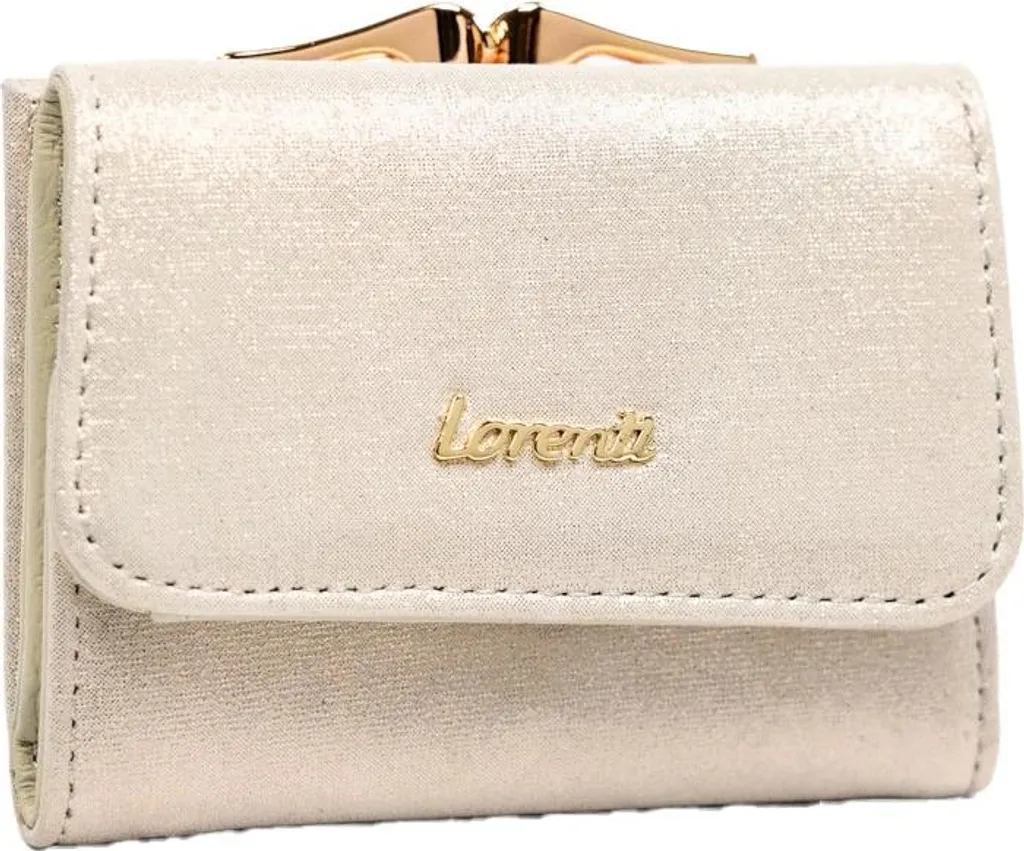 Lorenti Portafoglio donna in pelle Vigilli oro Taglia unica