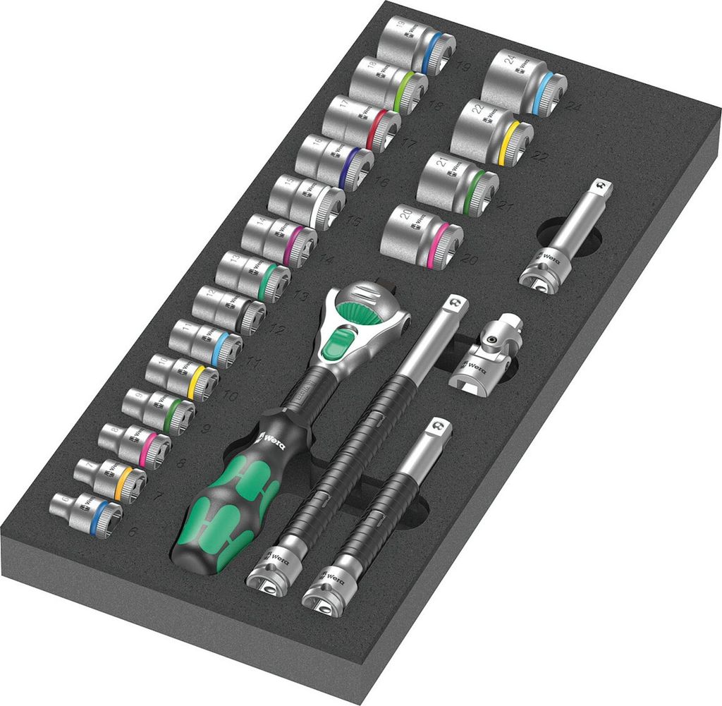 9721 Schaumstoffeinlage 8000 B Zyklop Knarre 3/8" Set 1, Produktbild 