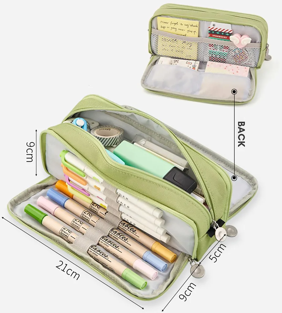 Astuccio elegante e resistente con chiusura a cerniera, organizer per