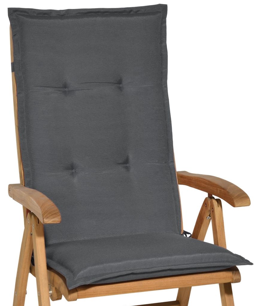 Beautissu Copricuscino per sedia da giardino Loft HL Grigio Immagine del prodotto 