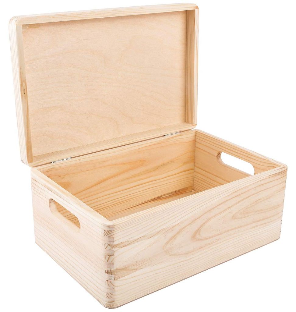 Creative Deco Grote Houten Doos Opberg-Kist, 30 x 20 x 14 Productafbeelding 