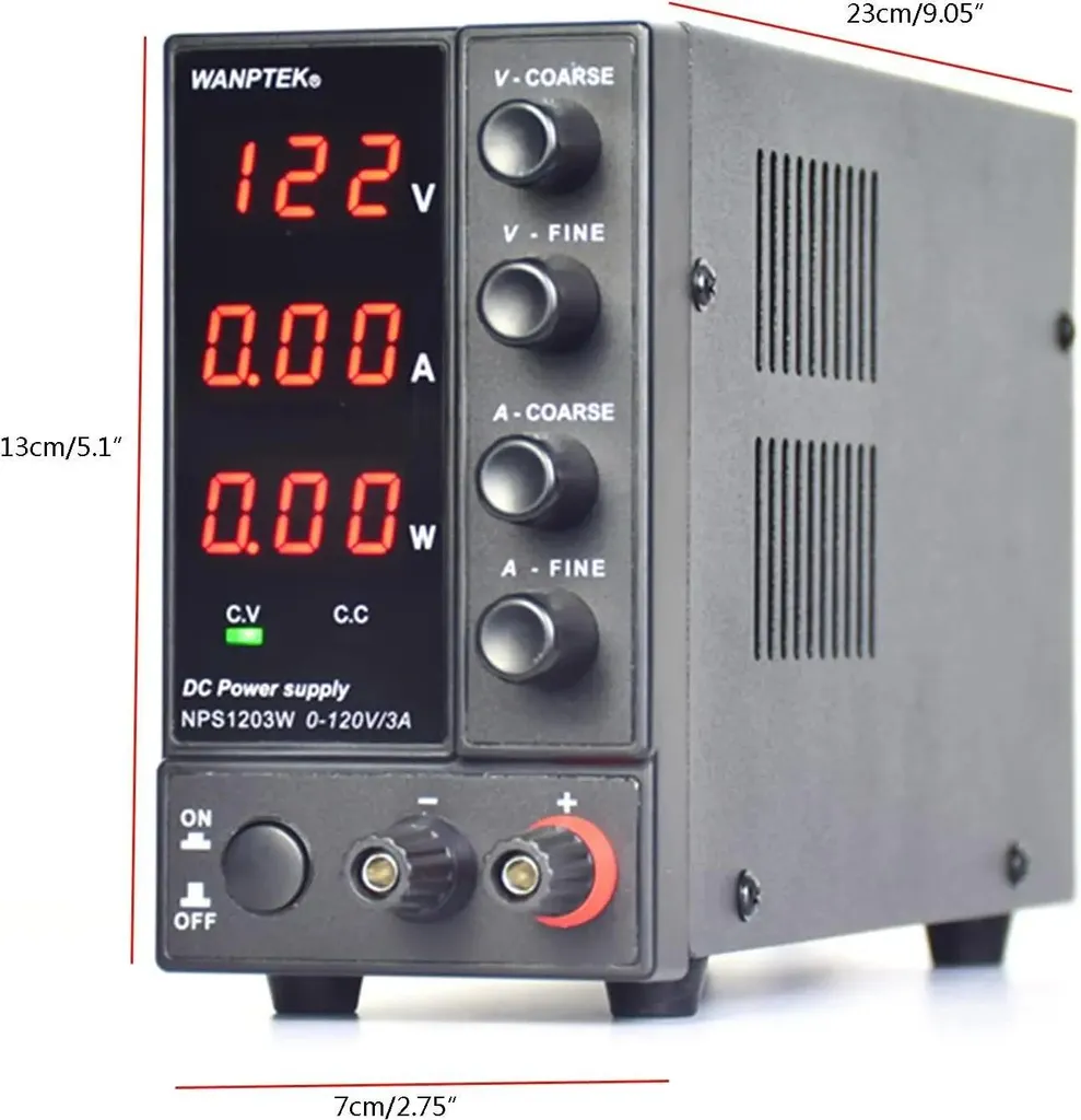 Source d'alimentation stabilisée 120V 3A pour banc d'essai électronique