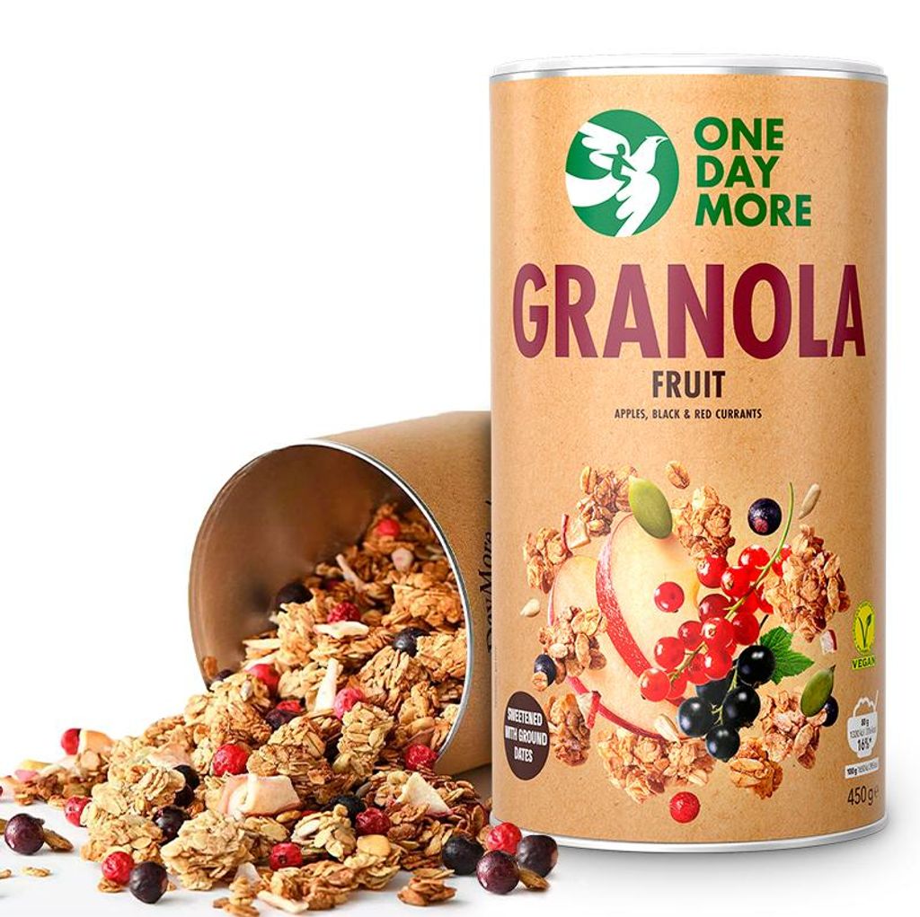 OneDayMore | Fruchtige Granola mit Apfel und Johannisbeeren Produktbild 