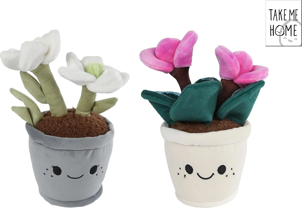 Take Me Home Peluche Plante Étoile de Noël 24 cm Blanc et Multicolore
