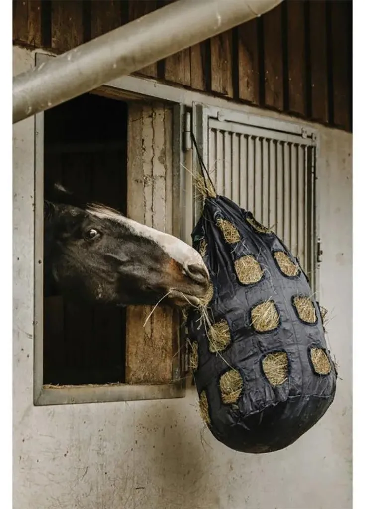Sac de foin Hippo-tonic marron : fini le gaspillage dans le box du cheval