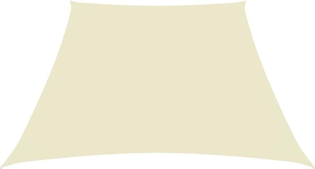 vidaXL Sonnensegel Oxford-Gewebe Trapezförmig 2/4x3 m Cremeweiß
