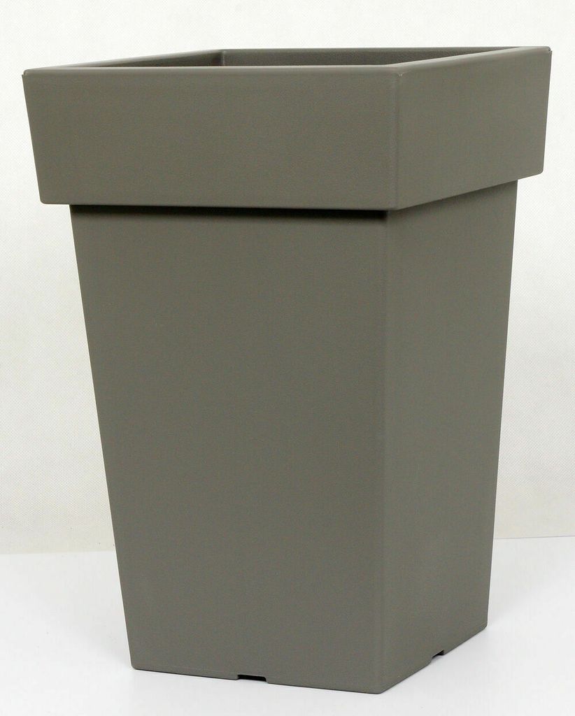 Blumentopf Blumenkübel Kunststoff Lofly Slim Square Steingrau DLOFQ-300