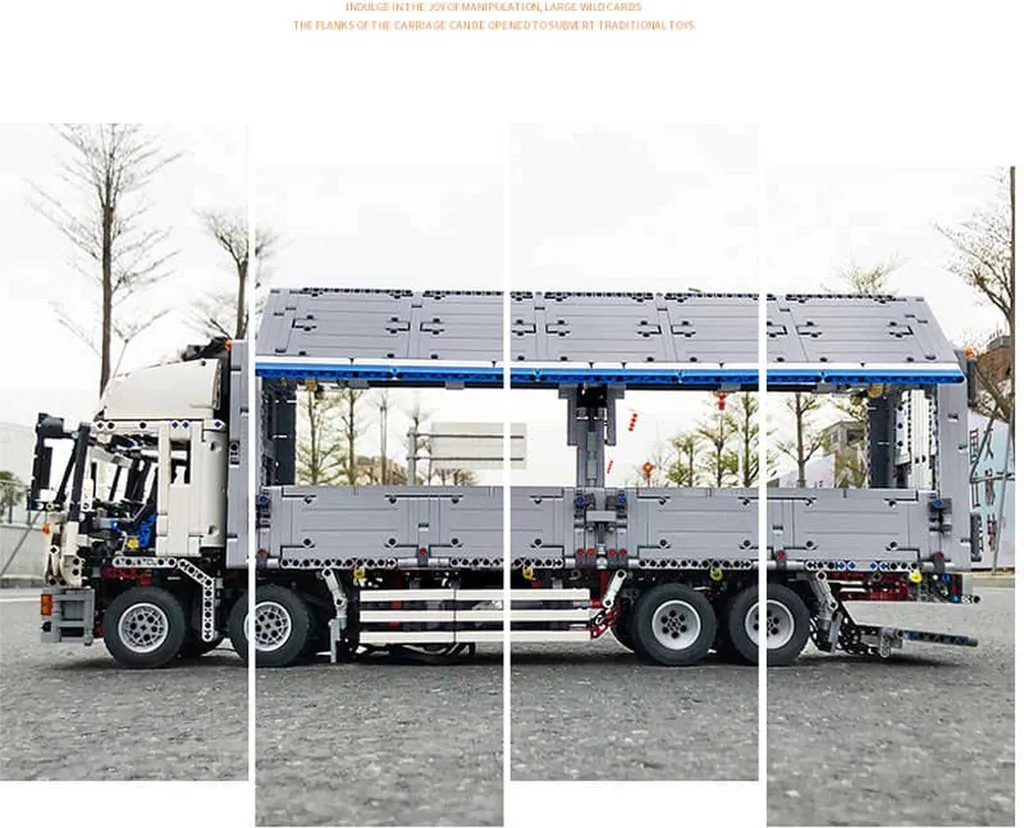 Engin de chantier télécommandé porte-conteneurs de type Mould King - 6