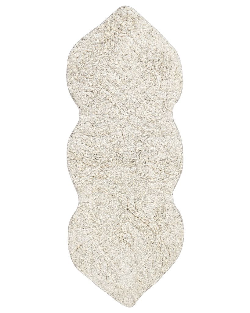 BELIANI Koupelnová předložka béžová bavlna 150 x 60 cm Obrázek produktu 