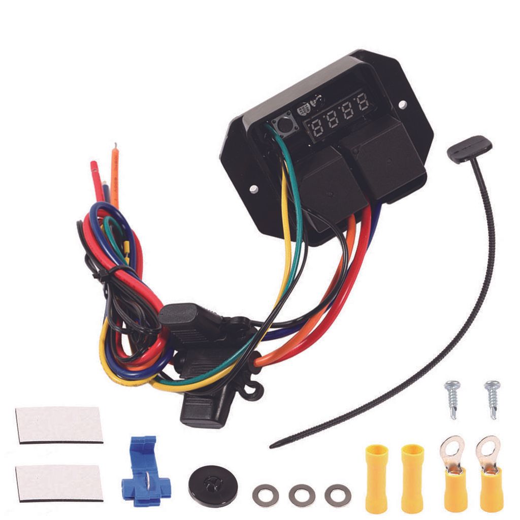 Digital Thermatic Fan Switch Einstellbarer Temperaturbereich Kunststoff-Elektrol NPT Sensor DCCDC-0444