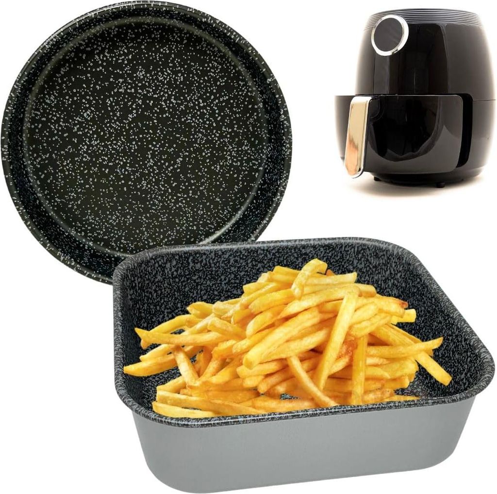 Luftfritteuse Backset - Antihaft - Set von 2 - 18 cm und 20 x 20 cm