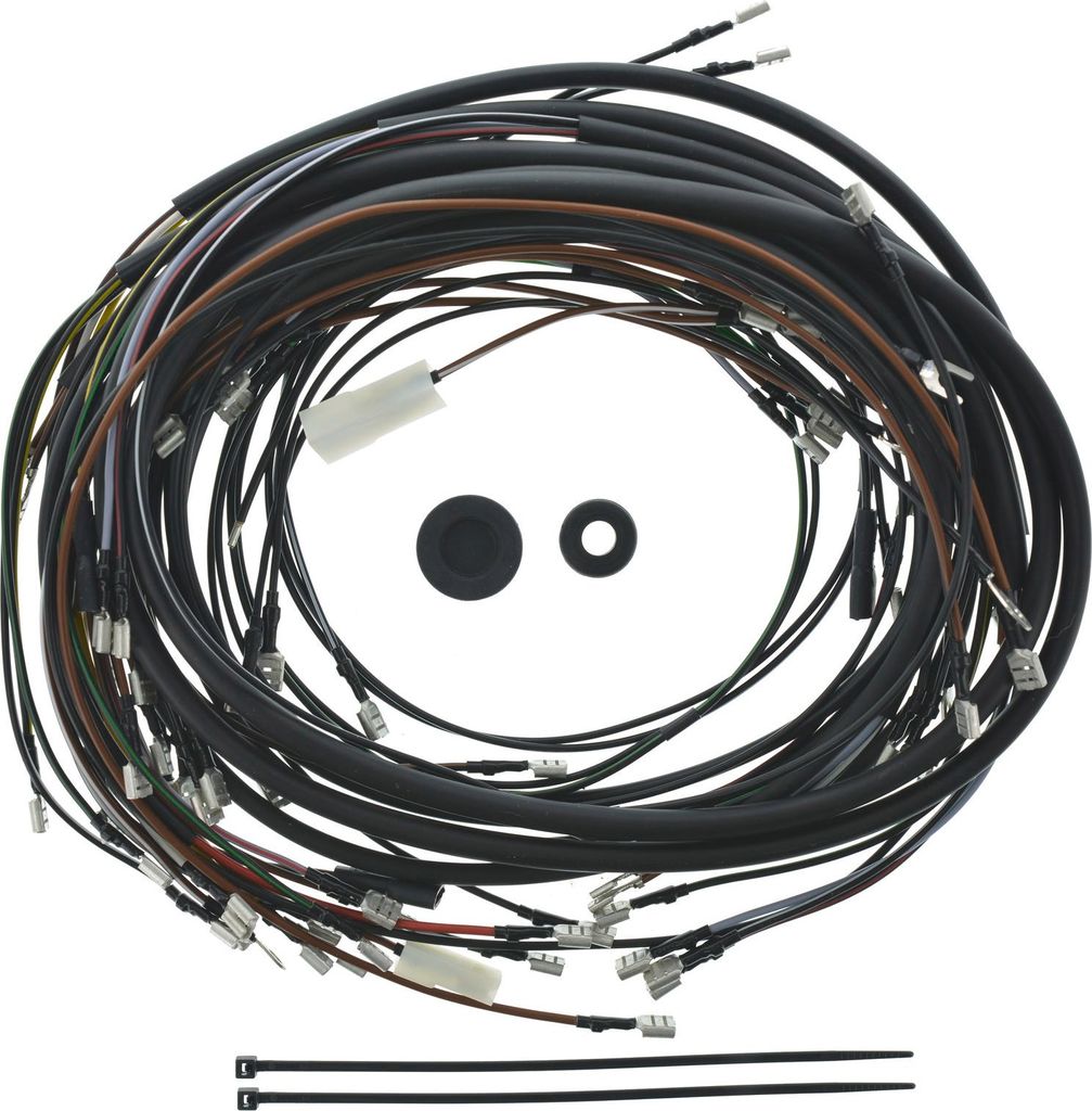 Kabelbaumset SR50/1B, 12V-Unterbrecherzündung mit Schaltplan