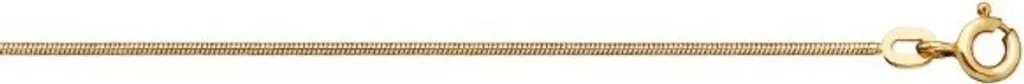 Collier chaîne serpent or jaune 333 - Bijou maille serpent fine 42 cm