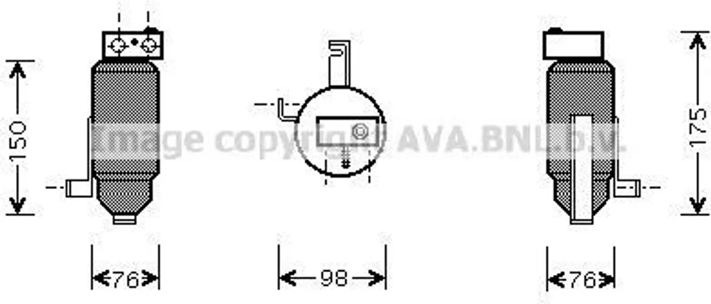 Bouteille déshydratante de clim PRASCO PED059 pour 106 II