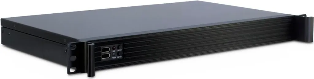 Inter-Tech IPC 1U-K-126L Black | Case Server 1U Profondo 250mm