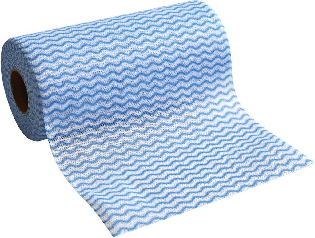 Franz Mensch Spül- und Reinigungstuch ECO - auf Rolle, 20 x 40 cm, 12 Rollen, blau-weiß