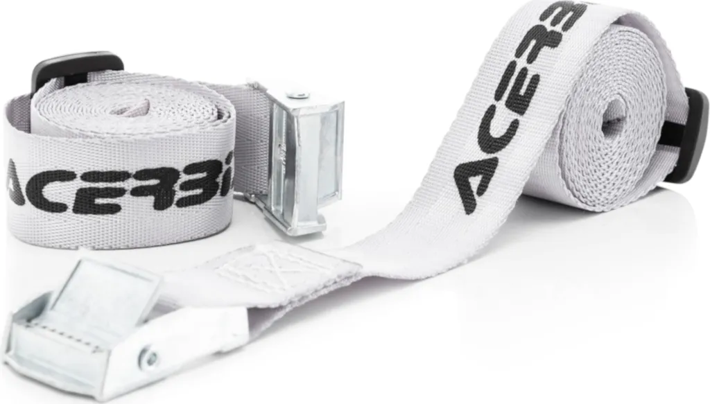 Cinghie Acerbis Tenay Grigio 170x25mm | Kit 2 Pezzi Carico Moto