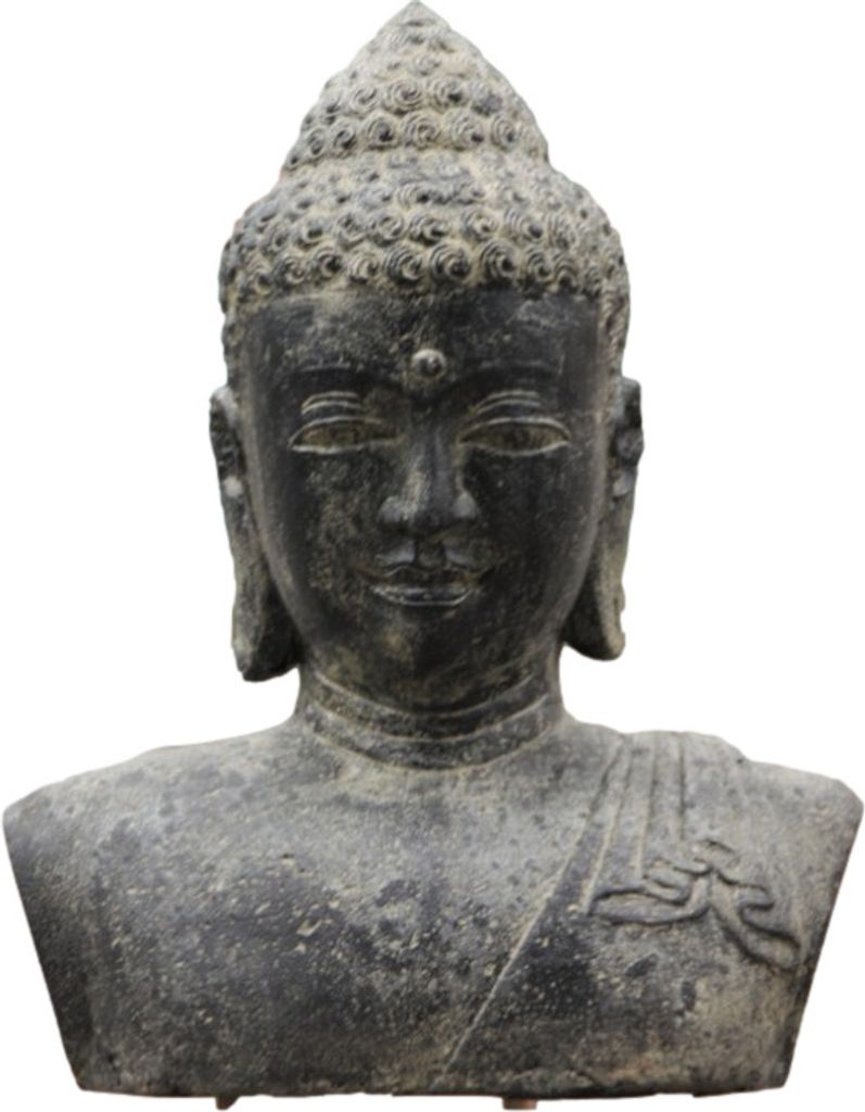 Wunderschöne Buddha Büste aus Steinguss perfekt für ihren Produktbild 
