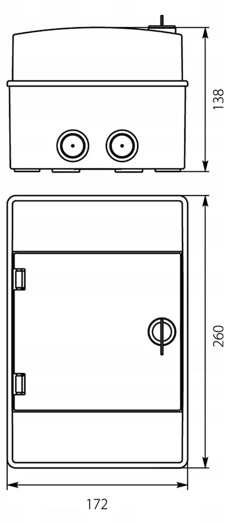 Boîtier de distribution RH4 AP 4 modules 1000V 36.04 E-P IP65 VDE