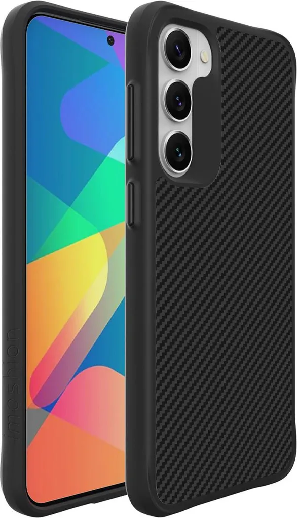 Custodia Sottile imoshion Carbonio per Galaxy S23 Plus - Nero Tech