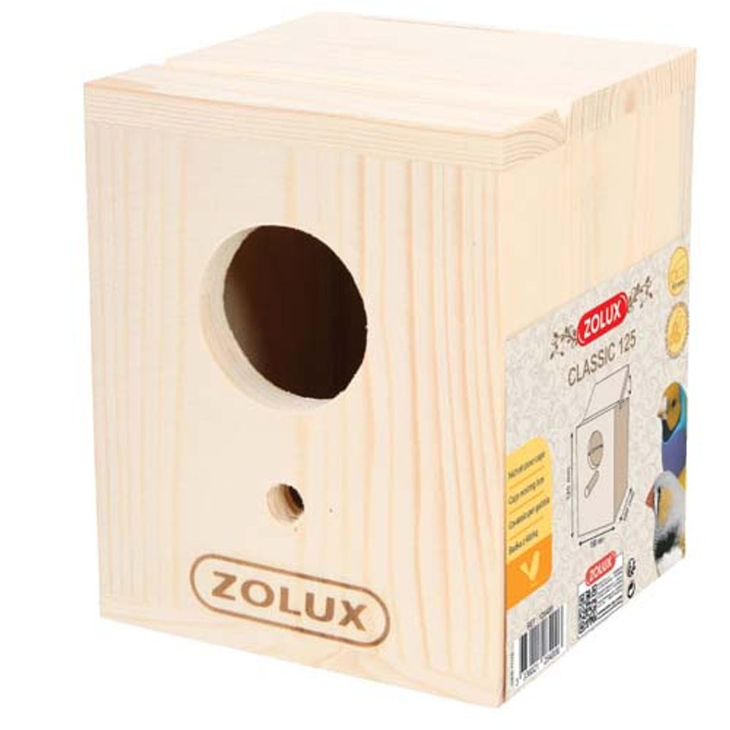 Budka hnízdící pro ptáky 100x100x125mm Zolux Obrázek produktu 
