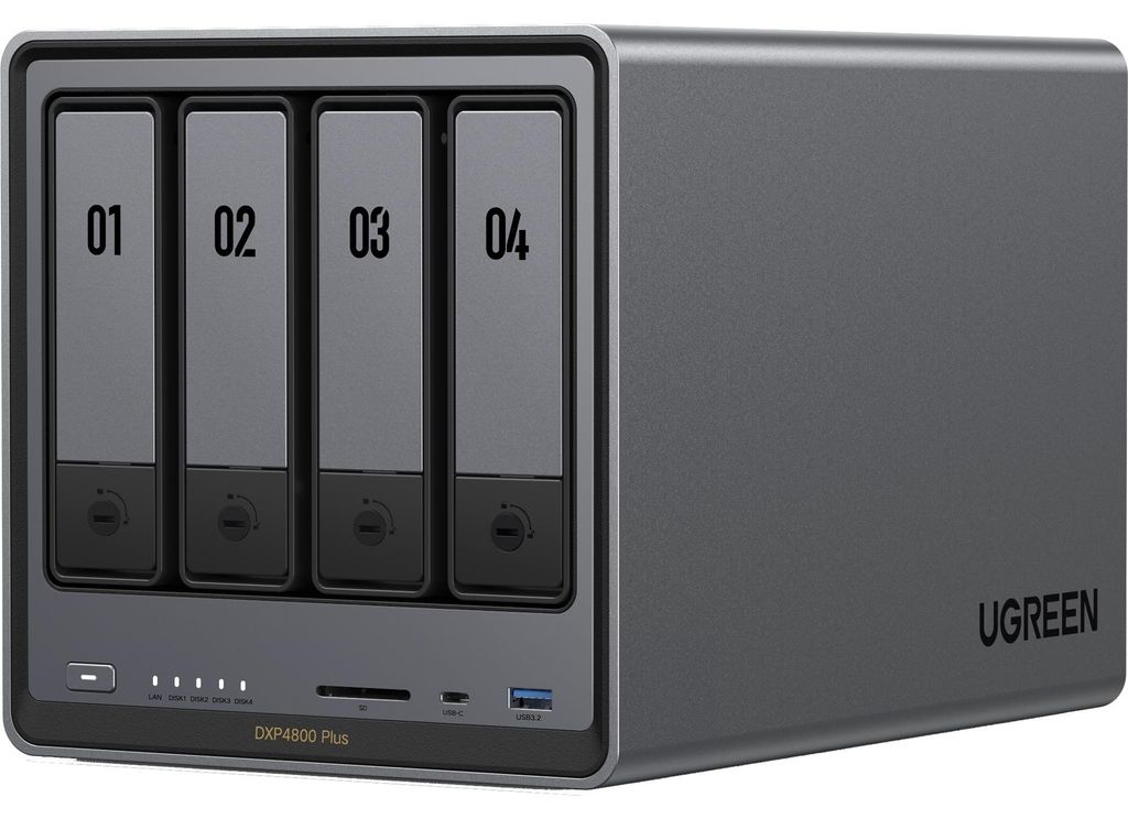 Ugreen NASync DXP4800 Plus NAS Desktop Intel® Pentium® Gold Immagine del prodotto 