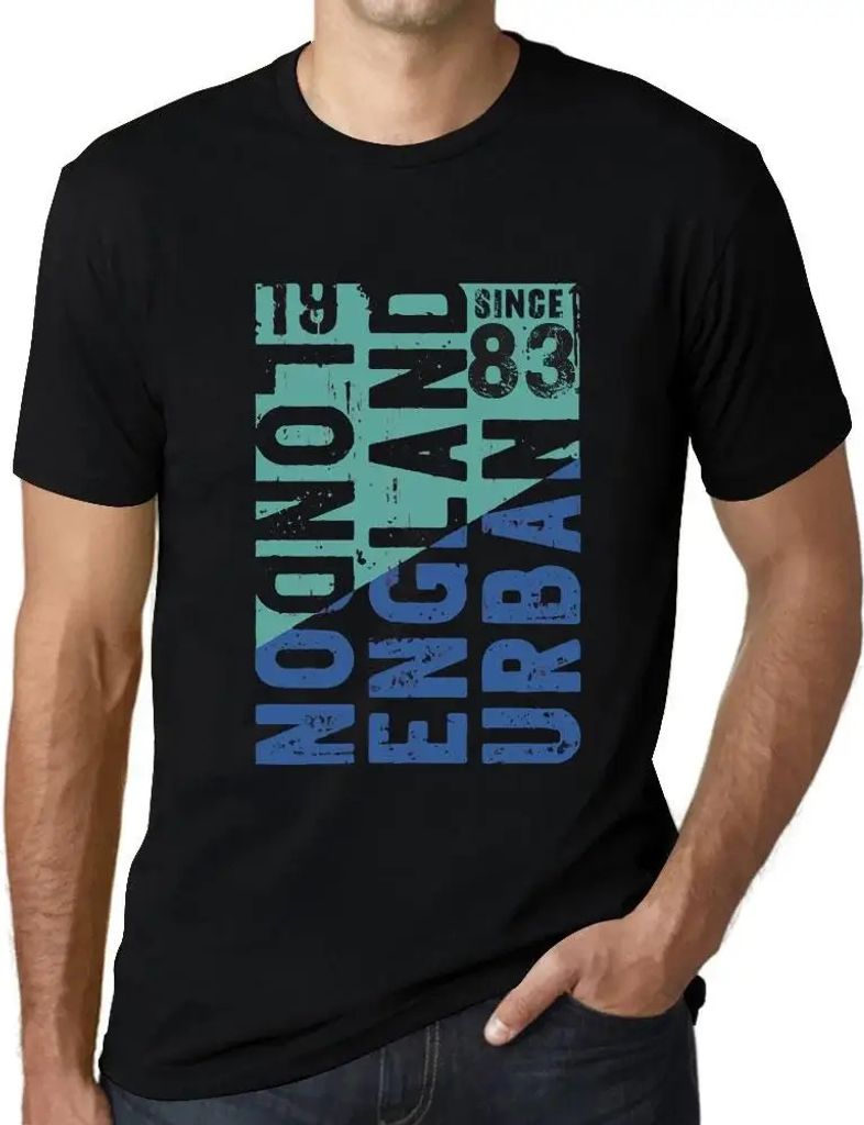 Herren Grafik T-Shirt London england urban seit 83 – London England Urban Since 83 – Geschenk 41. Geburtstag Jahrestag 41 Jahre Jubiläum 41 J...
