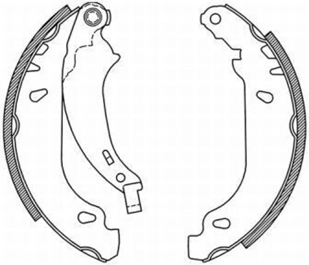 ABE Bremsbackensatz Trommelbremse Hinten passend für PEUGEOT 206 Schrägheck (2A/C) C0P019ABE