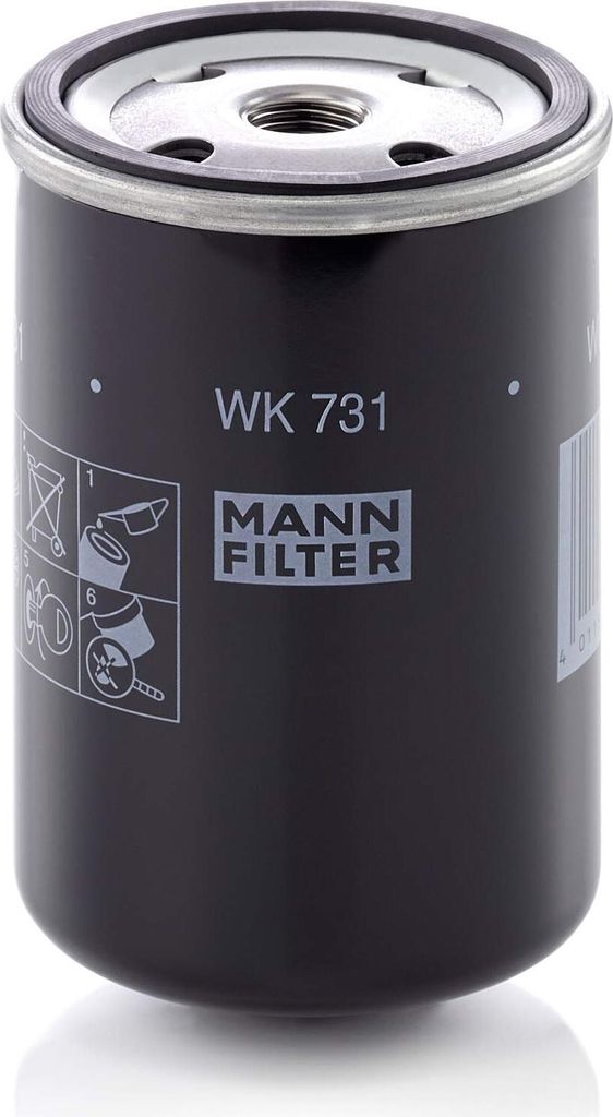 Filtr paliwa MANN-FILTER WK 731 Zdjęcie produktu 