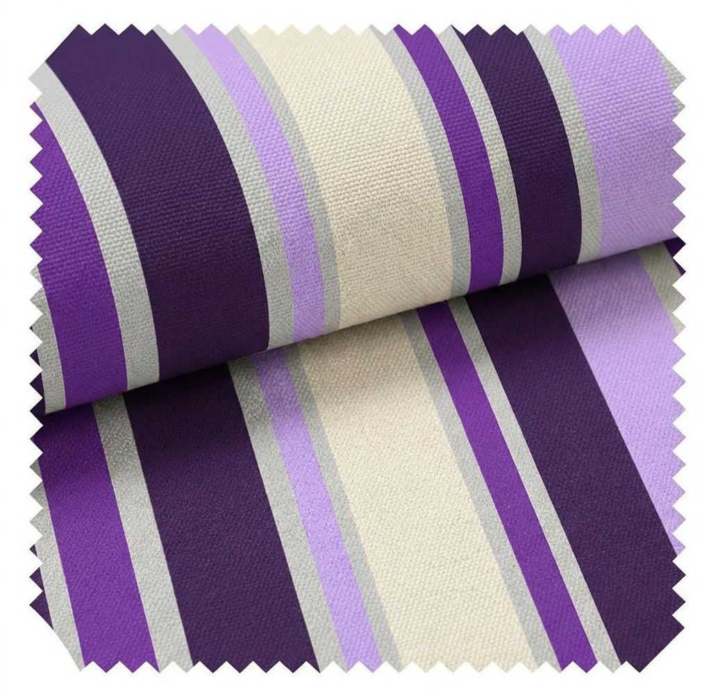 novely® OXFORD 210D - D130 Streifen Lila/Creme/Grau - Produktbild 