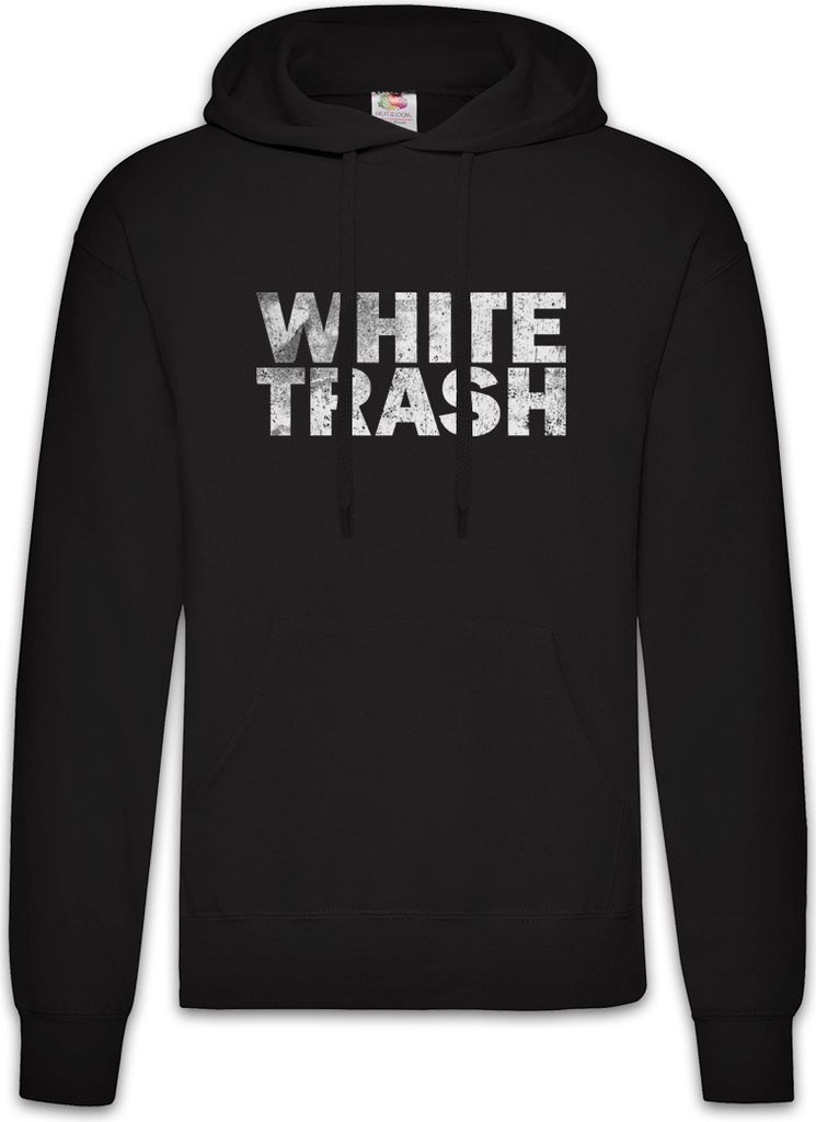 Urban Backwoods White Trash, Herren Hoodie, Farbe: Schwarz, Größe: XL