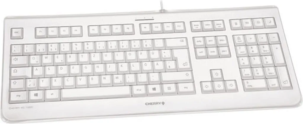 Clavier Lavable Cherry KC 1068 IP68 Blanc Gris Layout CH Anti-Eau