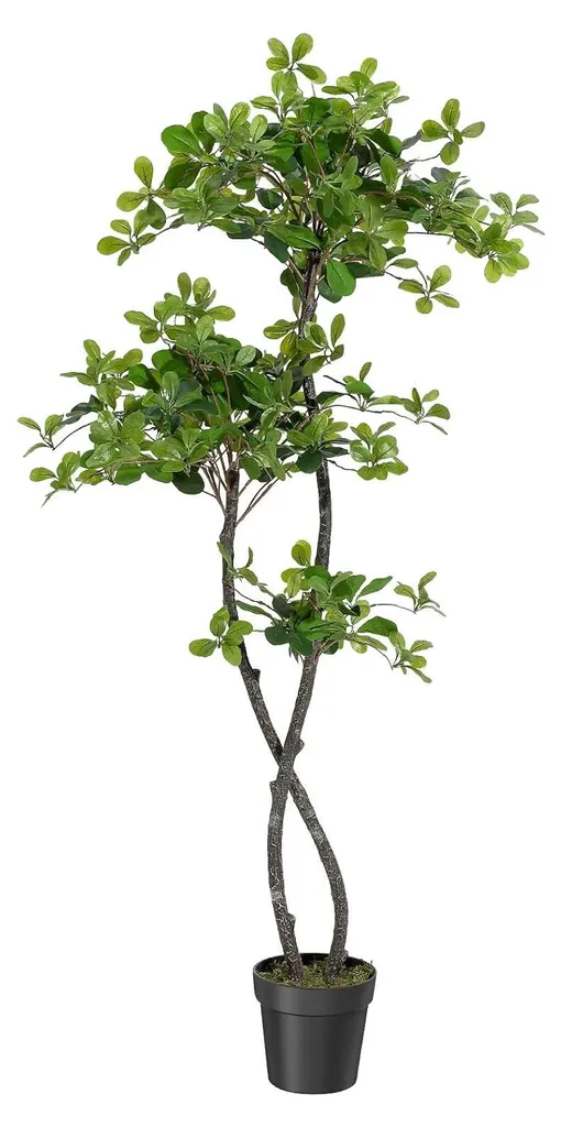Arbre artificiel blanc laiteux 152 cm décoratif résistant aux UV